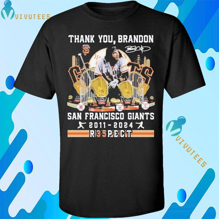 Thank You Brandon San Francisco Giants 2011-2024 R35pect Shirt
Buy it: vivutees.com/product/thank-…