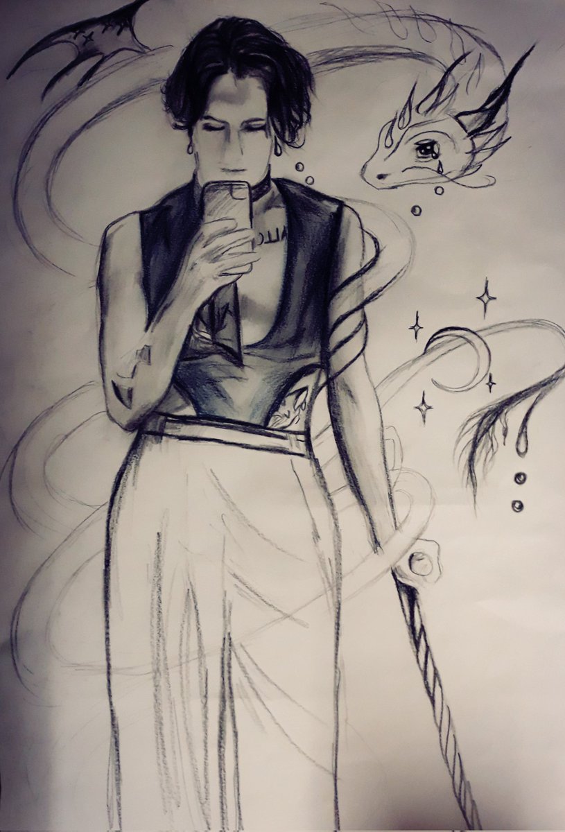 ManeskinRose's tweet photo. #matwt #måtwt #måneskin #maneskin #maneskinfanart #måneskinart #art #dragon #damianodavid https://t.co/uxDnv31RC6