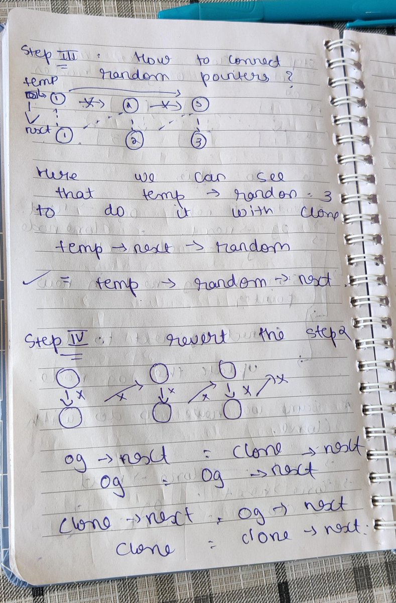 codewithjerry0's tweet photo. Day 23 of #100DaysOfCode 
DSA ->  23. Copy List with Random Pointers - [Linked List]    
C++ Easy Solution  with notes 
#DSA #LinkedList #EasySolution #codewithjerry0 #lovebabbar
@lovebabbar3
@ezSnippet

Source Code -> https://t.co/o6UXLE8uKU https://t.co/Ybs9hqOLhB
