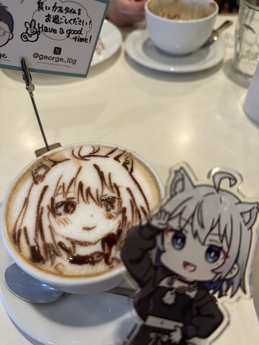 mamekenelunch's tweet image. 推しができるとラテアートにしてもらうのが習慣となってる‼️

ずっと欲しかったちゅむのアクスタもコラボカフェで手に入れたし一緒に記念撮影です🫶🫶🫶

リシューのケーキも美味しかったです🍰
happy⭐️

#ChumuNote
#リシュー
#REISSUE