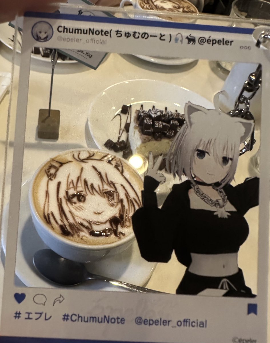 mamekenelunch's tweet image. 推しができるとラテアートにしてもらうのが習慣となってる‼️

ずっと欲しかったちゅむのアクスタもコラボカフェで手に入れたし一緒に記念撮影です🫶🫶🫶

リシューのケーキも美味しかったです🍰
happy⭐️

#ChumuNote
#リシュー
#REISSUE