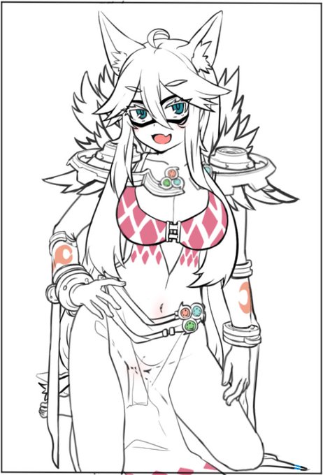 次描きたい よそのこのラフ 