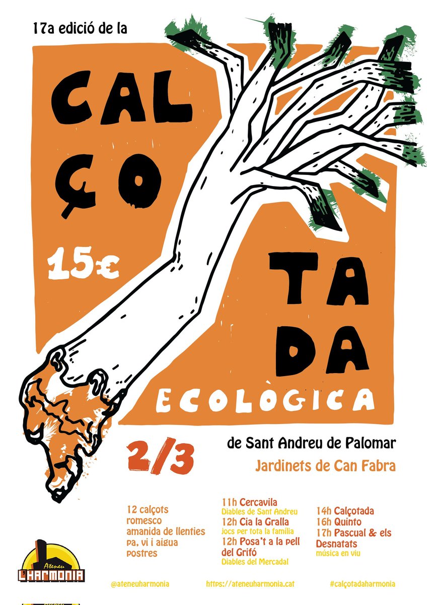 @vialliure @TorronsVicens Una mica de xocolata, siusplau!
Ens cal per cuinar 6.500 calçots!
🥳AVUI estarem celebrant la 17a calçotada ecològica i popular de #SantAndreudePalomar!
😉Una calçotada sempre és molt més que menjar calçots! I una mica de @TorronsVicens , q bé aniria!

#AteneuHarmonia #Calçotada