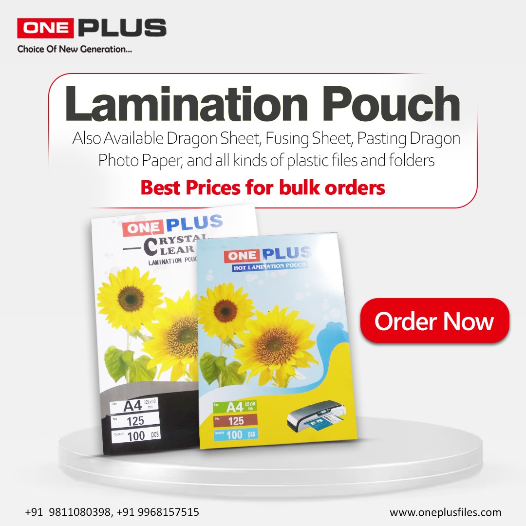 oneplusfile's tweet photo. Keep your important documents protected with our durable lamination pouches! Perfect for safeguarding your Oneplusfiles
For more information visit us:-
Call us: 9811080398 / 9968157515
Visit us: https://t.co/VzXjHn16BB
#LaminationPouch #OnePlusFiles #DocumentProtection https://t.co/1lUiQZg8WW