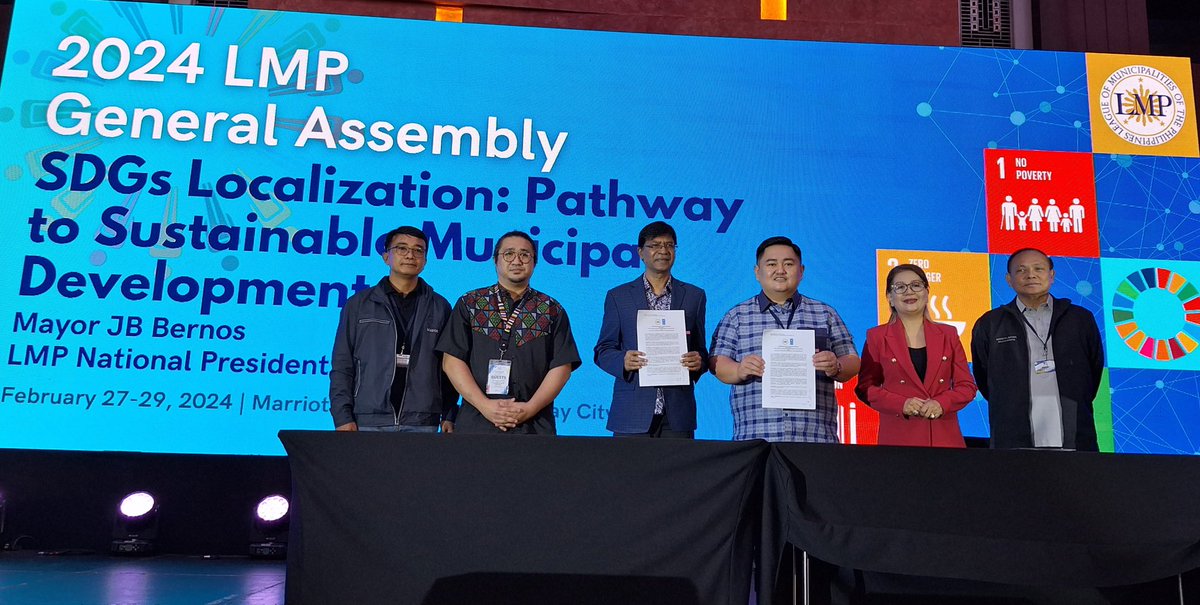 Congratulations to the League of Municipalities of the Philippines (LMP) on its successful General Assembly (GA) on #SDGLocalization. Last Wednesday, I spoke about the global SDG situation and the important role our municipal mayors play to meet the #globalgoals