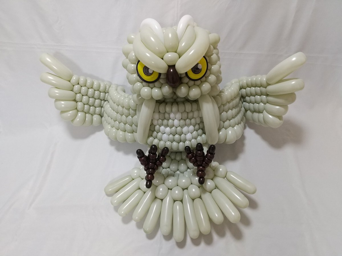 Huggy_balloon's tweet photo. 2024/02/06
フクロウ
Owl
Color Quest Cashmere
製作時間:630mins
使用本数:110本
#バルーンアート #ツイストバルーン
#風船 #balloonart #balloon #balloonmodelling #balloonfigure #造型氣球
#colorquest #フクロウ #owl https://t.co/y4zCP1100v