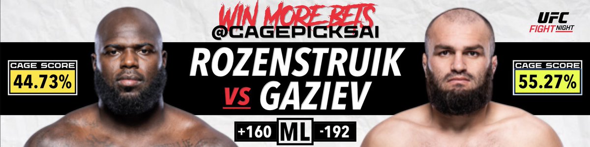 Funky card this week for #UFCVegas87 but we have you covered with our #CageScores.

Going to be a heavynweek on parlay and props but we will release some of the plays our simulations like.

#UFCPicks #FightPicks #MMATwitter