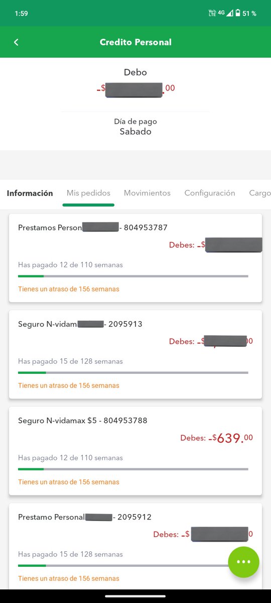 gbrielhz's tweet photo. @BancoAzteca @BurodeCreditoMX Antes y después lo único que ha cambiado son las semanas que deje de pagar y lo que ahora estoy pagando son gastos moratorios. Ojo no es queja. https://t.co/kPi661WNyU