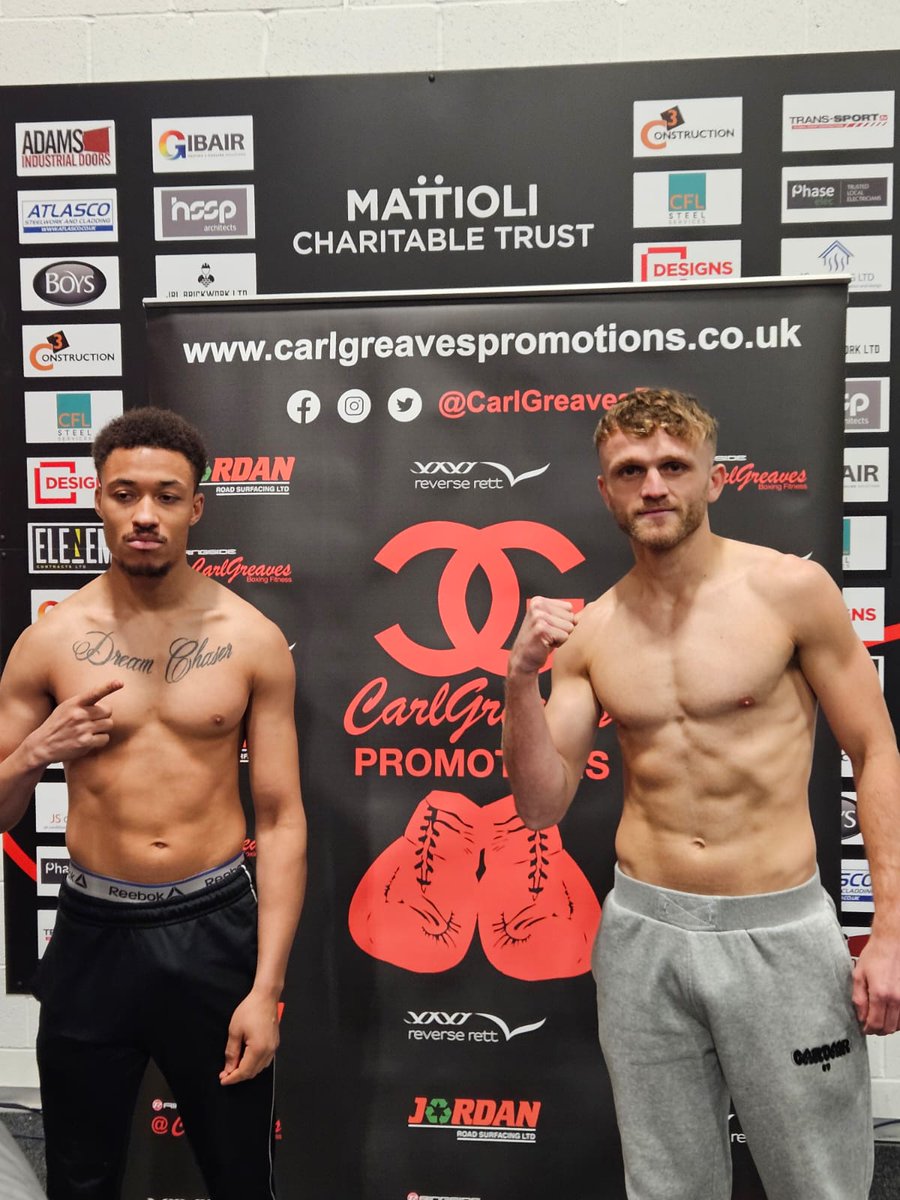 CarlGreavesPro's tweet photo. FIGHTNIGHT 🥊
@LeicesterArena first 🔔 7pm
11 fights
2 title fights
@MidlandsBBBofC Area super welterweight title
#StannardvEales
English Welterweight title eliminator
#BlockleyvQuinn
#Potter
#ODonovan
#Simmonds
#Wingfield
#Murney
#Rivers
#Challenger
#Hearst
#Woodstock https://t.co/3ufMBSTNne