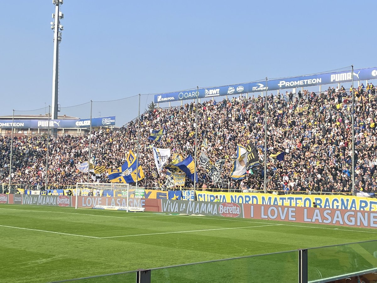 groundhoppers_'s tweet photo. Groundhopping in Parma🇮🇹
🟦Parma🟨 - Pisa🗼
🏆Serie B🇮🇹
🗓️17/02/2024 14:00
🏟️Stadio Ennio Tardini
🗣️13,899
#parma #boys #ultras #groundhopping #football #パルマ #italy #pisa #中田英寿 #ヒデ #nakata #ultras https://t.co/mplCy3e5gN