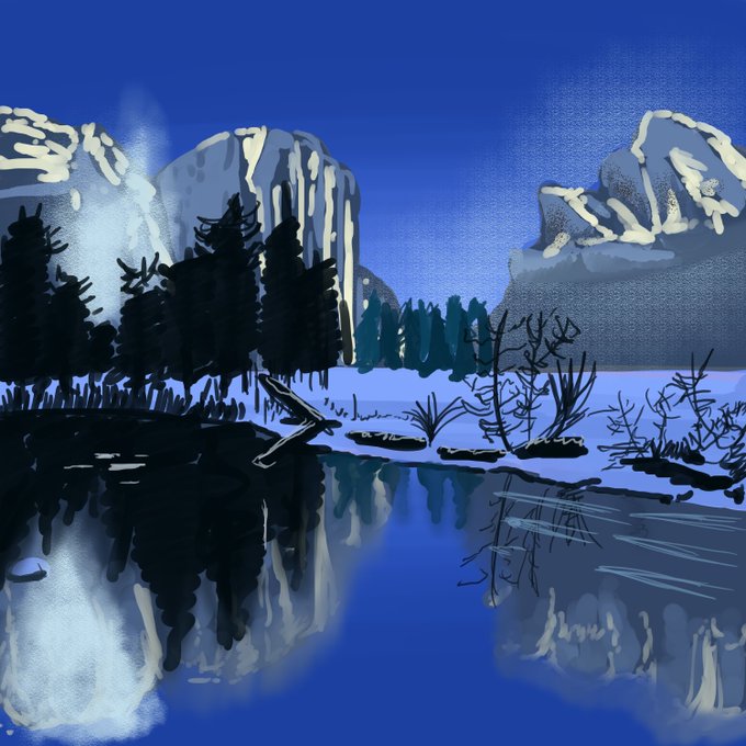 I'm off to bed but here is a few 1 hour landscapes I did last year   enjoy! https://t.co/dxD8UbKofa