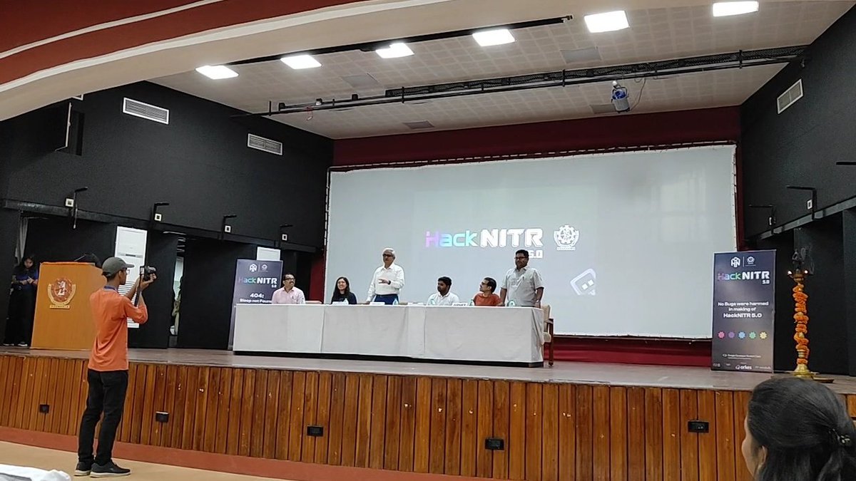 One of The Largest Student Run Hackathons, a MLH hackathon, a National Hackathon...🔥 yess the list of amazement goes on at <a href="/hacknitr/">HackNITR Hackathon</a> and We are Proud &amp; excited to be a part of HACK NITR 5.O. The 24hr Hacking begins in the grand NITR community. May the Best Hack WIN ❤️ #hacknitr