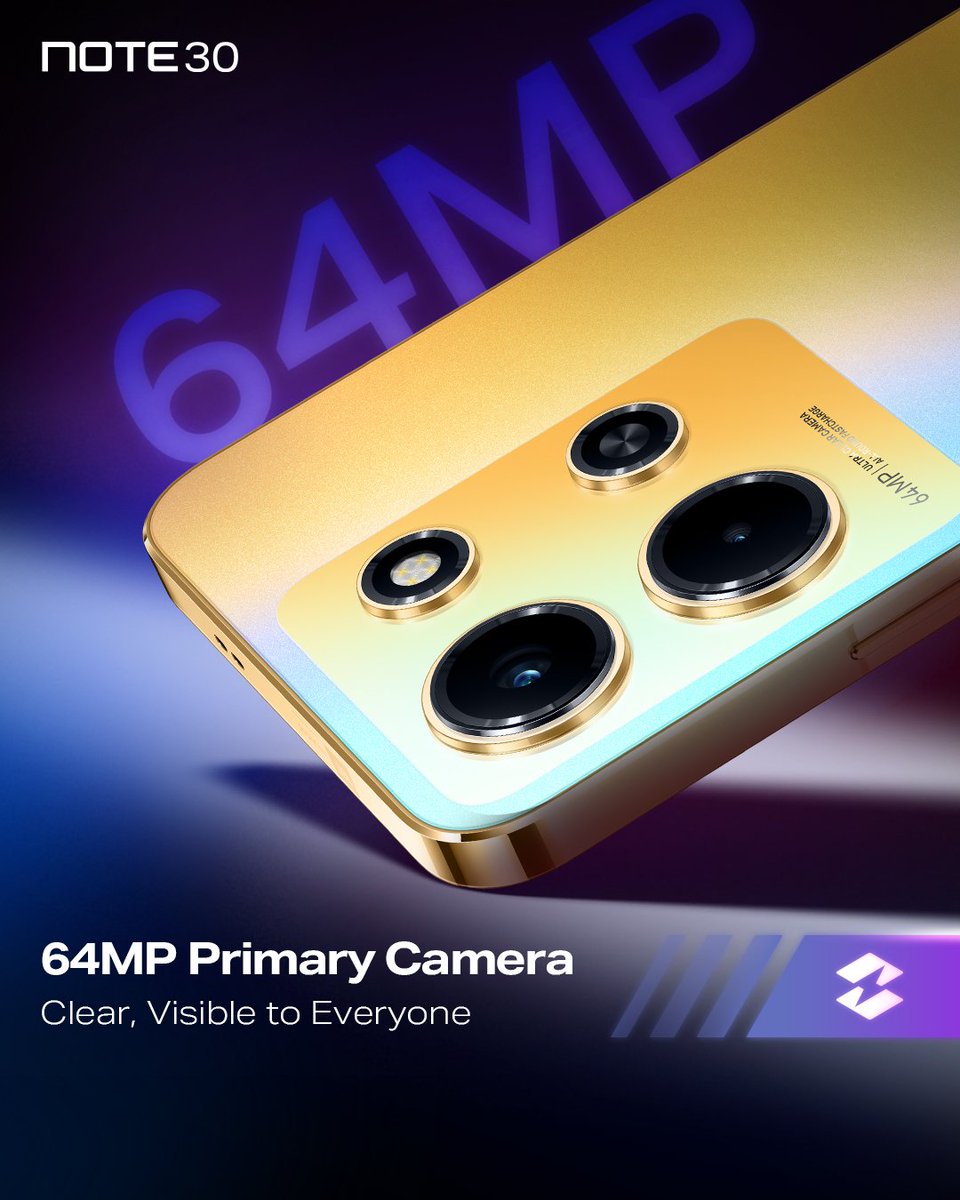InfinixMobileTZ's tweet photo. Nguvu ya kufanya Kila details ionekane na 64MP camera ya #note30 huku ikiwa na AMOLED DISPLAY kukupa muonekano Bora na angavu wa picha zako.
Jipatie simu hii na Ulipie kidogo kidogo ukiendelea kufurahia.
#infinixtanzania #note30 #spidikasi #gusanishaijae https://t.co/BbD7OwgHY0
