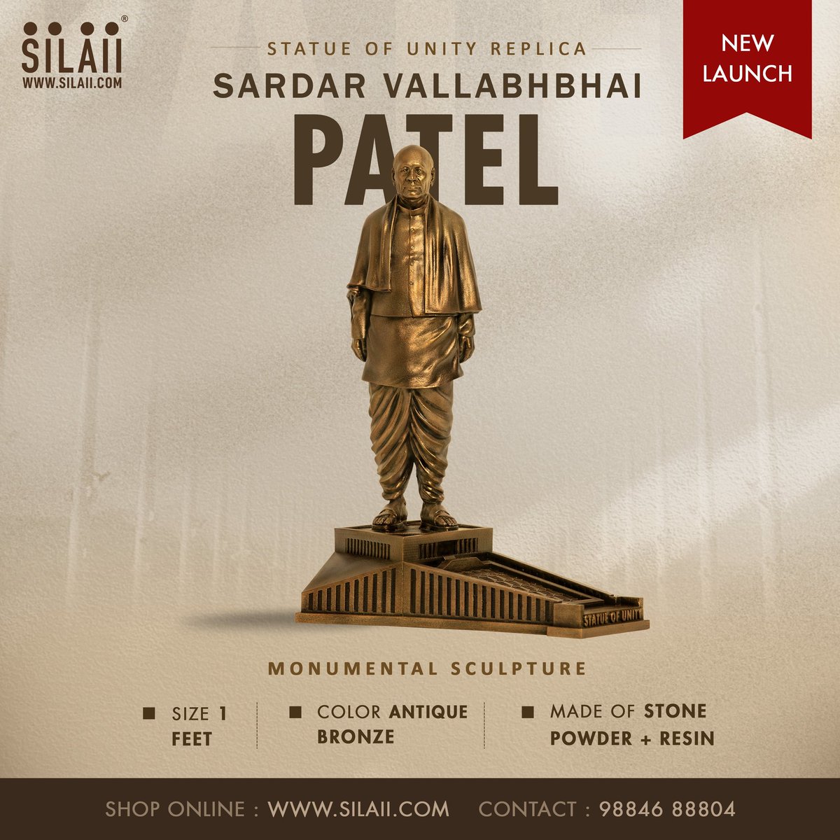 silaii.com/products/world… Experience the Grandeur of the World's Tallest Statue in Your Home with SILAII ✨ #StatueOfUnity #SardarPatel #SardarVallabhbhaiPatel #Patel #Replica #Sculpture #SILAII #MonumentalSculpture #Monument #WorldsTallestStatue #Statue