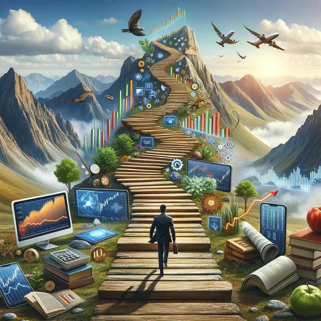 Vtrender's tweet image. Avoid the quick riches trap. 

Prioritize steady learning and adapting to tap into the true potential of trading. #SustainableTrading #GrowthMindset