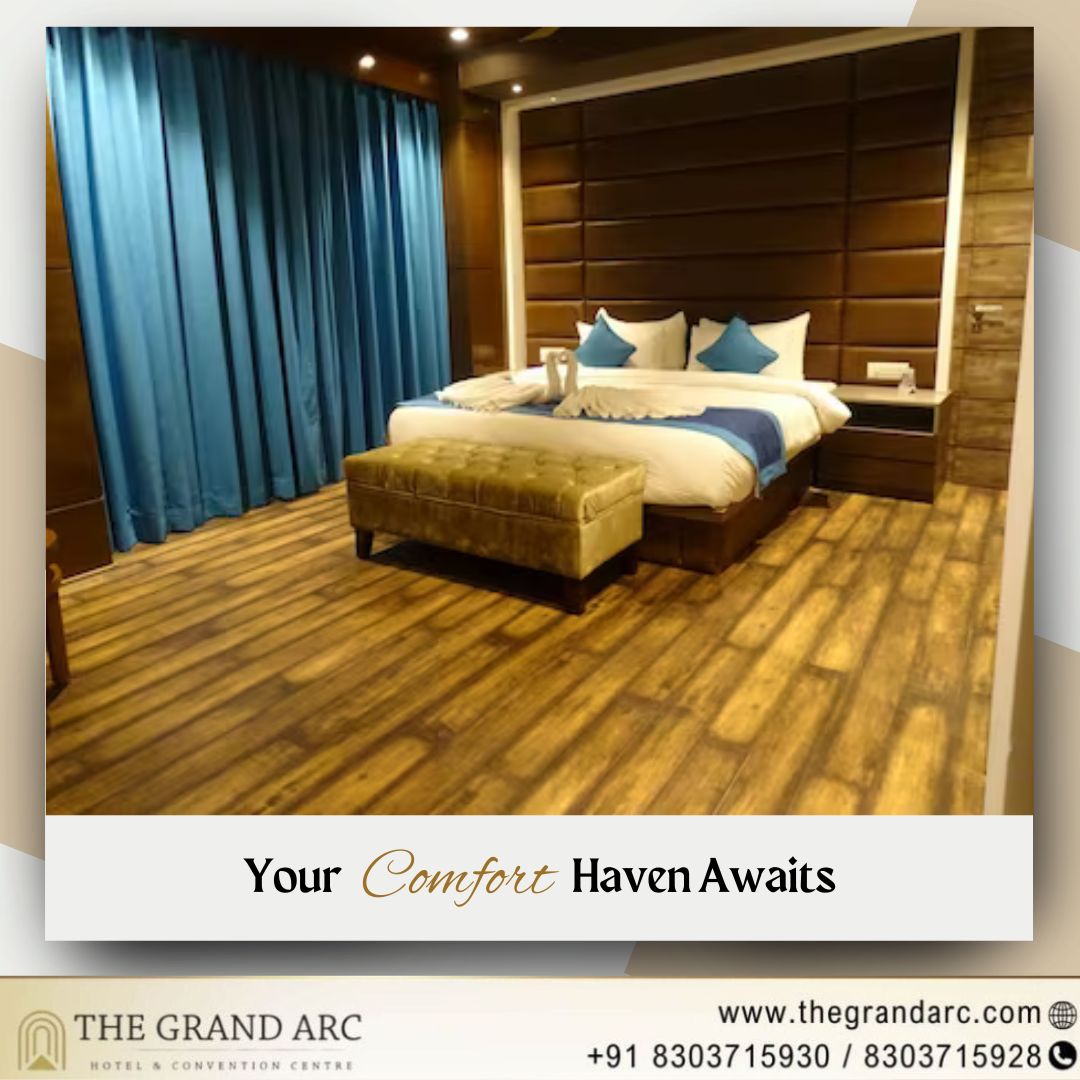 Your comfort haven awaits: Cozy up and unwind in our stylish  rooms. Unwind after a long day: Plush beds, thoughtful amenities. Your home away from home.
Book your escape today. 
. 
For Reservation, Please Call:
+91 8303715930 / 8303715928
. 
. 
#TheGrandArc #shahjahanpur