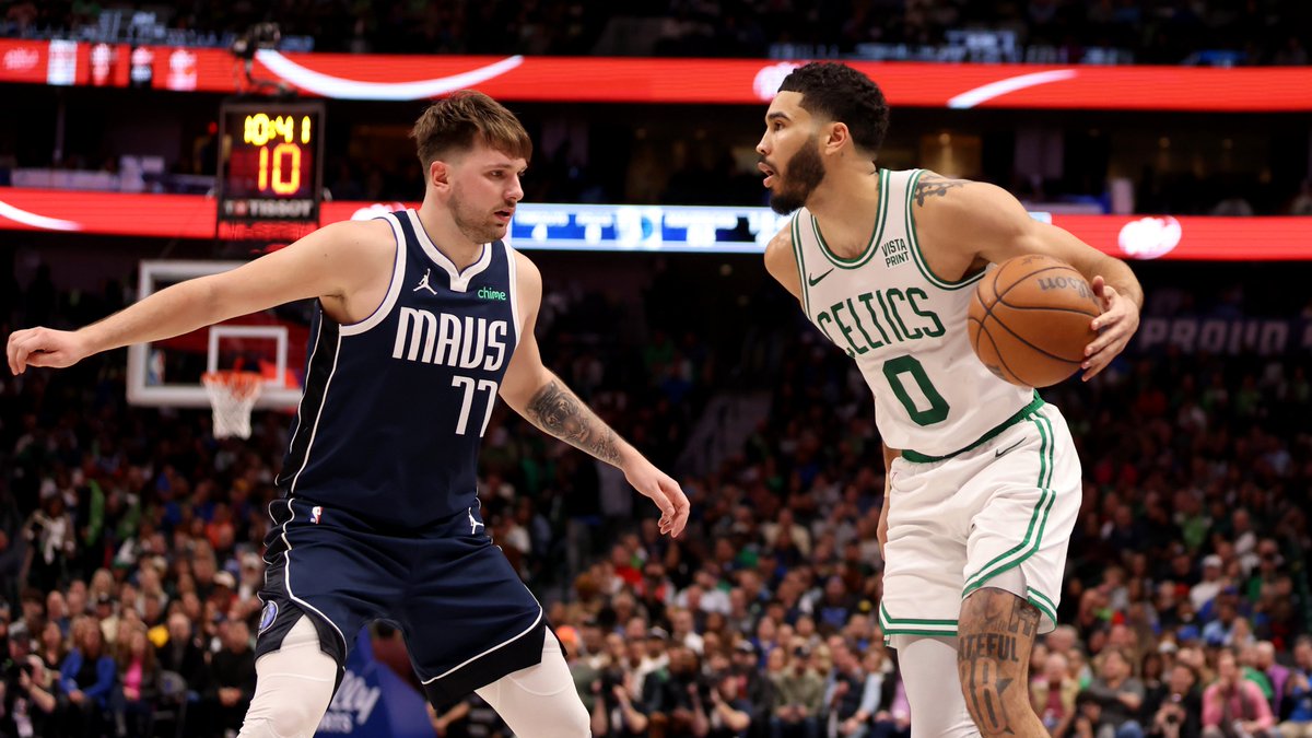 In their two matchups this season, Jayson Tatum outscored Luka Doncic, 71-70, while attempting 15 fewer shots. Also in those two games, Tatum was +44 and Doncic was -33. We'll just leave it at that.
