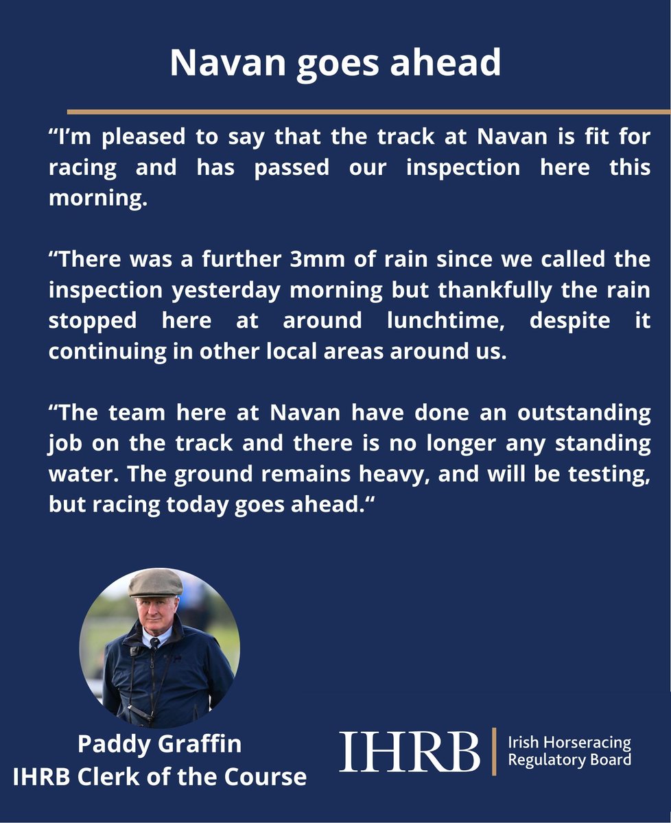 IHRB Raceday information tweet media