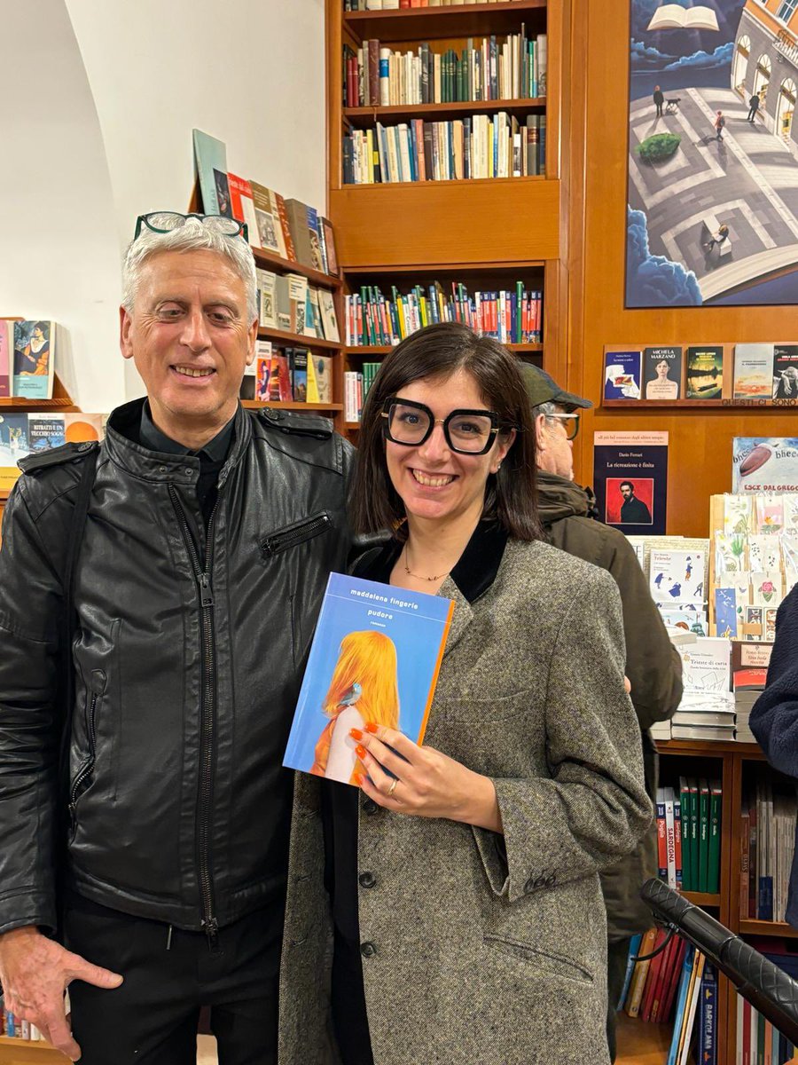 Con Maddalena Fingerle, che a Trieste ha raccontato il suo intenso e bel romanzo “Pudore” @Mondadori