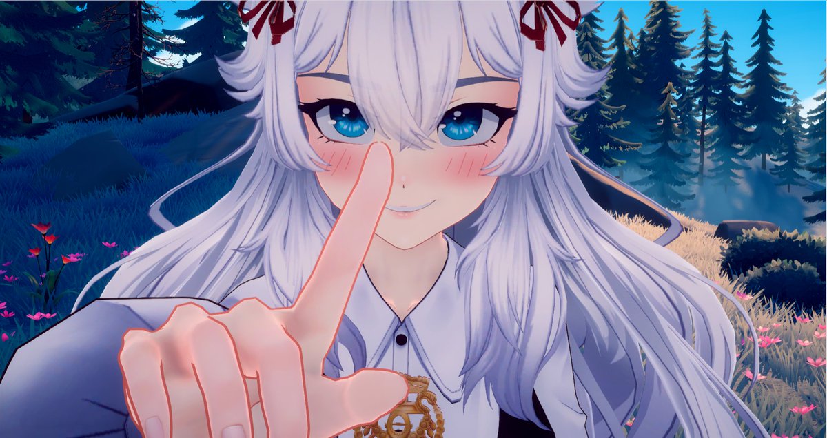 「Lemme boop you!!  」|Lumi 💙 Vtuberのイラスト