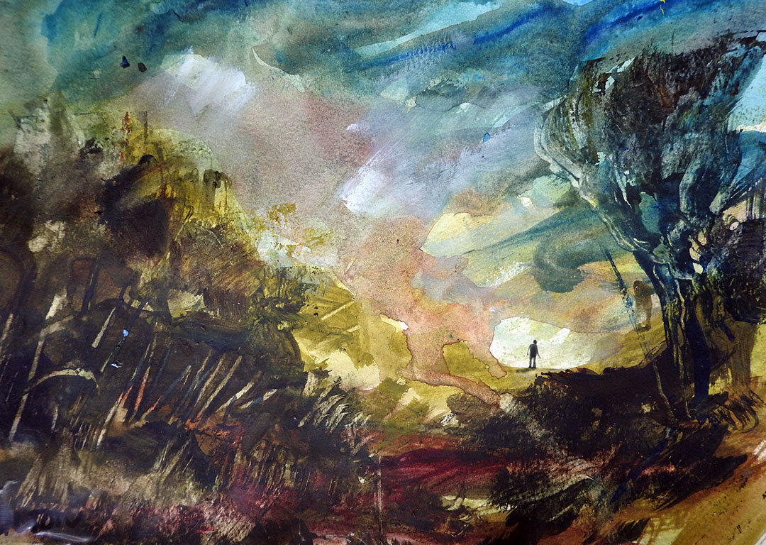 #ThunderNight #watercolours #paintingoutside #landscapepainting #watercolourpaintings #woodlands #pleinairpainting #southyorkshire #biltonart #aquarelle #opencountry #trees #clouds #fineartpaintings #artillustration #scenery #allaprima #clarifiedimpressionism #ephemeral