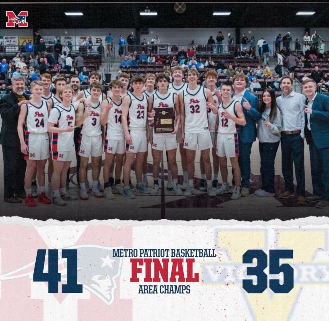 MCA Basketball (@mca_bball_tulsa) on Twitter photo Area CHAMPION!
Punched our ticket to STATE!
<a href="/mca_tulsa/">Metro Christian Academy Tulsa</a>
<a href="/mcapatriots/">Metro Christian Athletics</a> Area CHAMPION!
Punched our ticket to STATE!
<a href="/mca_tulsa/">Metro Christian Academy Tulsa</a>
<a href="/mcapatriots/">Metro Christian Athletics</a>
