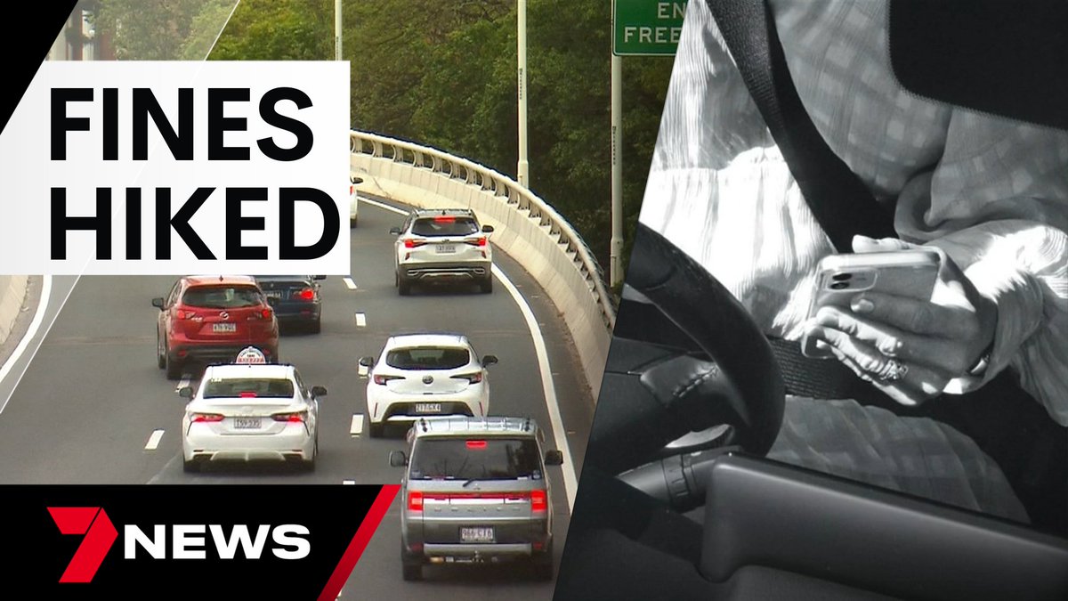 Dodgy drivers are about to be hit with hefty new penalties with a huge increase coming to traffic fines. The penalty for using a phone behind the wheel will soon be $1200, but the state government is unapologetic. youtu.be/mgf4z3pGAgI <a href="/JdeRichards/">Jade Richards</a> #7NEWS