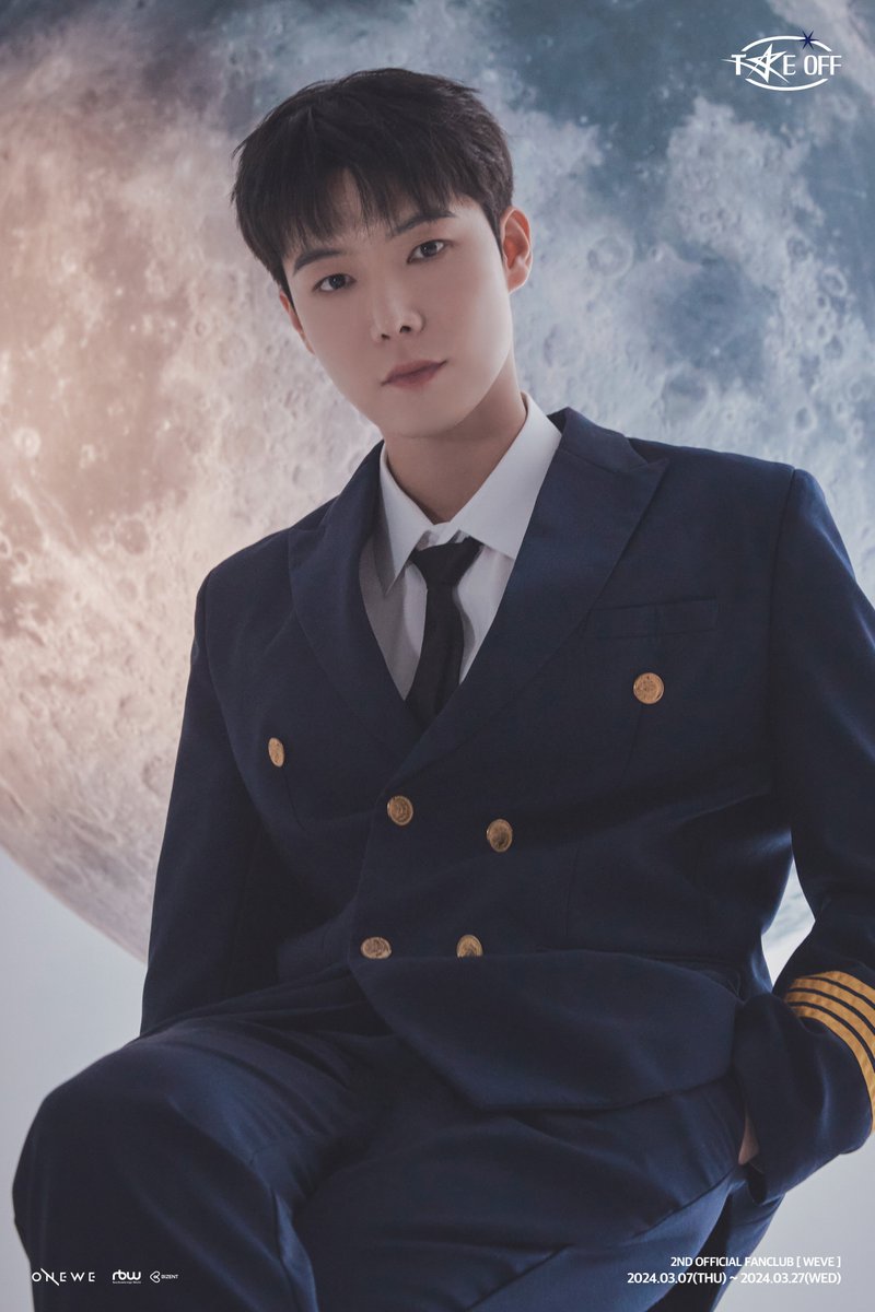 [#ONEWE]

🛩 ONEWE 2ND OFFICIAL 
FANCLUB [WEVE] 🛩

🔭 TAKE OFF 🔭

🪐 SOLO CONCEPT PHOTO 🪐

▫ YONG HOON ▫

📍 가입 기간
✔ 240307 (THU) 
~ 240327 (WED)

#원위 #위브 #WEVE #TAKE_OFF 
#용훈 #YongHoon
