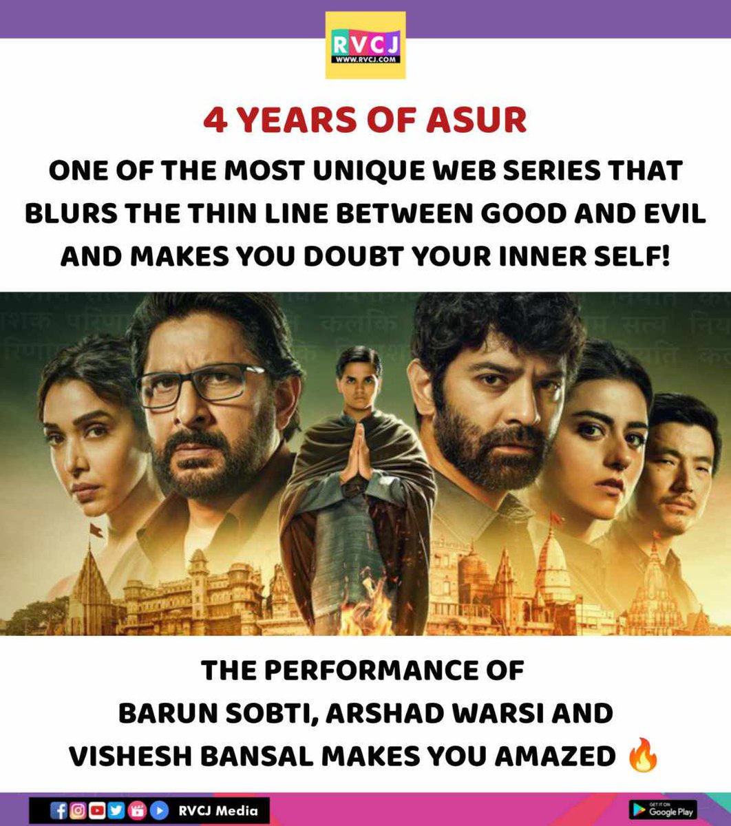 4 years of Asur

#asur #barunsobti #arshadwarsi #visheshbansal @BarunSobtiSays @ArshadWarsi