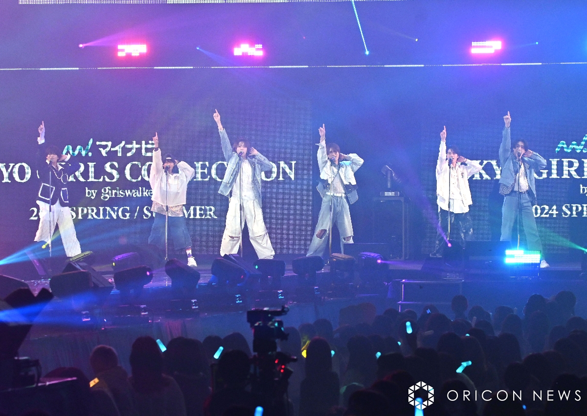 oricon's tweet photo. 【🌼#TGC 24S/S🌼】
美 少年、『TGC』サプライズ登場に大歓声💓
嵐カバー含む3曲披露で“ときめき”届ける🎁✨

🔻セットリストあり
https://t.co/yHep6xO2ui

＼フォトギャラ随時更新中📸🌟／
https://t.co/Ge386uZ82A

#美少年 #TGC #マイナビTGC @TGCnews https://t.co/8IEZy4ot9L