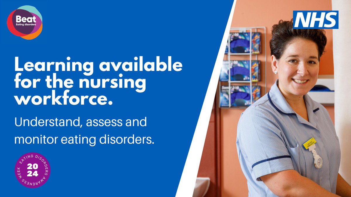 This #EatingDisorderAwarenessWeek, take a look at this online learning from @NHS_WTE, @beatED and @rcpsych. With specific sessions aimed at #teamCNO colleagues, it can help you spot the early warning signs and support people with an eating disorder. e-lfh.org.uk/programmes/eat…