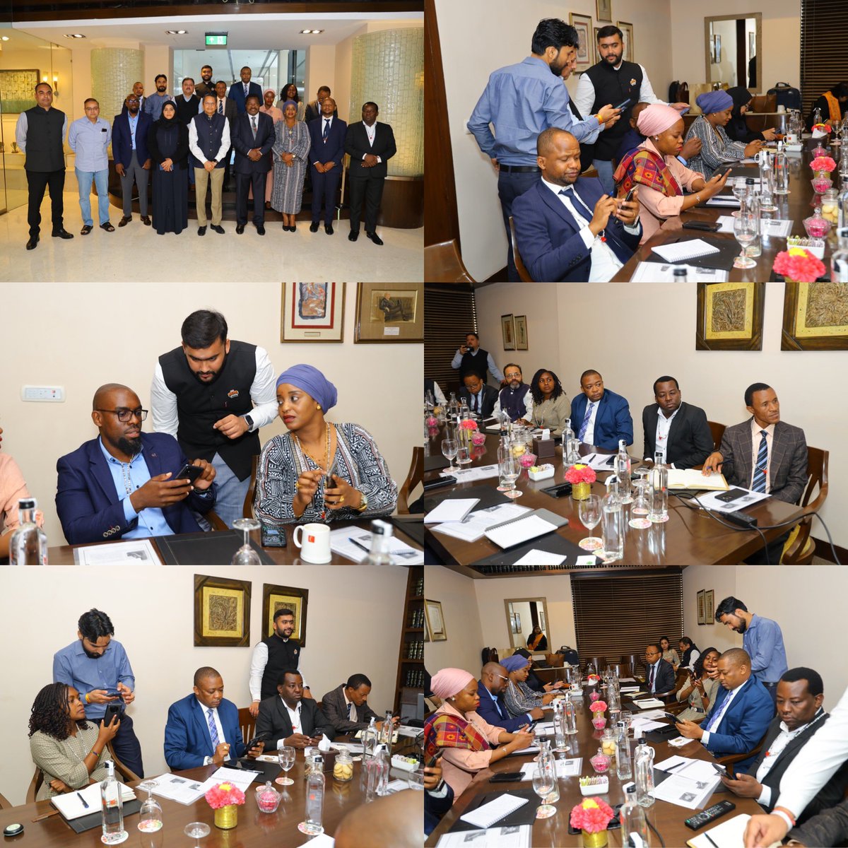 BharatMantram's tweet photo. The interaction showcased the international recognition of #HamaraAppNaMoApp. The presence of BJP National Incharge of Videsh Vibhag, Dr. @vijai63 Ji, further emphasized the collaborative spirit, leading to such meaningful engagements.

#IndiaTanzania #KnowBJP #ViksitBharatAmbassador