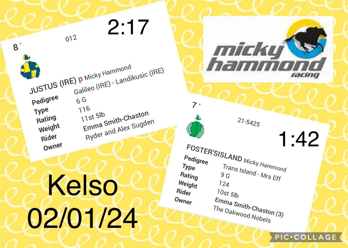 We head to @KelsoRacecourse today with 2 runners #TeamMH #Runners