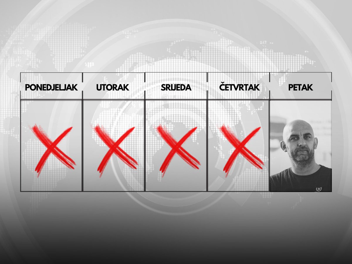 objavi_ba's tweet image. U novom izdanju #OdjavaSedmice - naš urednik Adis Nadarević @Ridjobrki u 5x100 riječi o spaljivanju Aarona Bushnella, bolidu Maxa Verstappena, pregovorima u Mostaru, poređenju cijenama u entitetima i kontrolama u Doboju⬇️
objavi.ba/5x100-odjava-s…