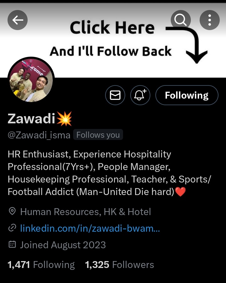 Dora Bae๐ (@1dorabae2) on Twitter photo Follow <a href="/Zawadi_isma/">Zawadi - HR Enthusiast ๐ฅ</a> turn on post notifications fute jobs awaiting u๐ฅฐ๐ Follow <a href="/Zawadi_isma/">Zawadi - HR Enthusiast ๐ฅ</a> turn on post notifications fute jobs awaiting u๐ฅฐ๐