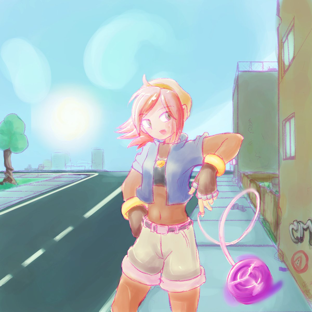 1_amymon_5's tweet photo. Yo-yo Master Sarah Reed is ready to amaze you! #digitalart #digitalwatercolour #yo_yo https://t.co/iReQtSWdPZ