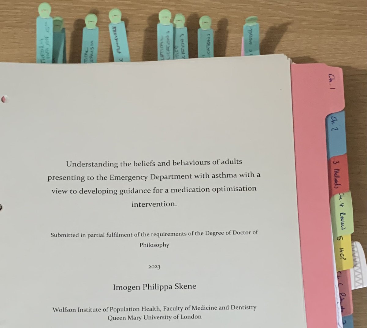 Imogen Skene (@imogenskene) on Twitter photo Yesterday I defended my PhD in my #viva about:
-Health beliefs & #asthma in A&E
-Inhaler optimisation
Many thanks to my supervisors <a href="/lsteedresearch/">liz</a> <a href="/DoctorPfeff/">Paul Pfeffer</a> <a href="/ProfCGriffiths/">Chris Griffiths</a> & Katy Pike, and my funders <a href="/AUKCAR/">AUKCAR</a>, as well as my examiners for an interesting discussion! Yesterday I defended my PhD in my #viva about:
-Health beliefs & #asthma in A&E
-Inhaler optimisation
Many thanks to my supervisors <a href="/lsteedresearch/">liz</a> <a href="/DoctorPfeff/">Paul Pfeffer</a> <a href="/ProfCGriffiths/">Chris Griffiths</a> & Katy Pike, and my funders <a href="/AUKCAR/">AUKCAR</a>, as well as my examiners for an interesting discussion!