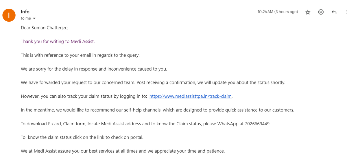 sef007in's tweet photo. @MediAssistIndia : I have been getting the same response for the last two months. You need more than two months to respond to a simple query. Such pathetic service. https://t.co/AsMocfoH8L