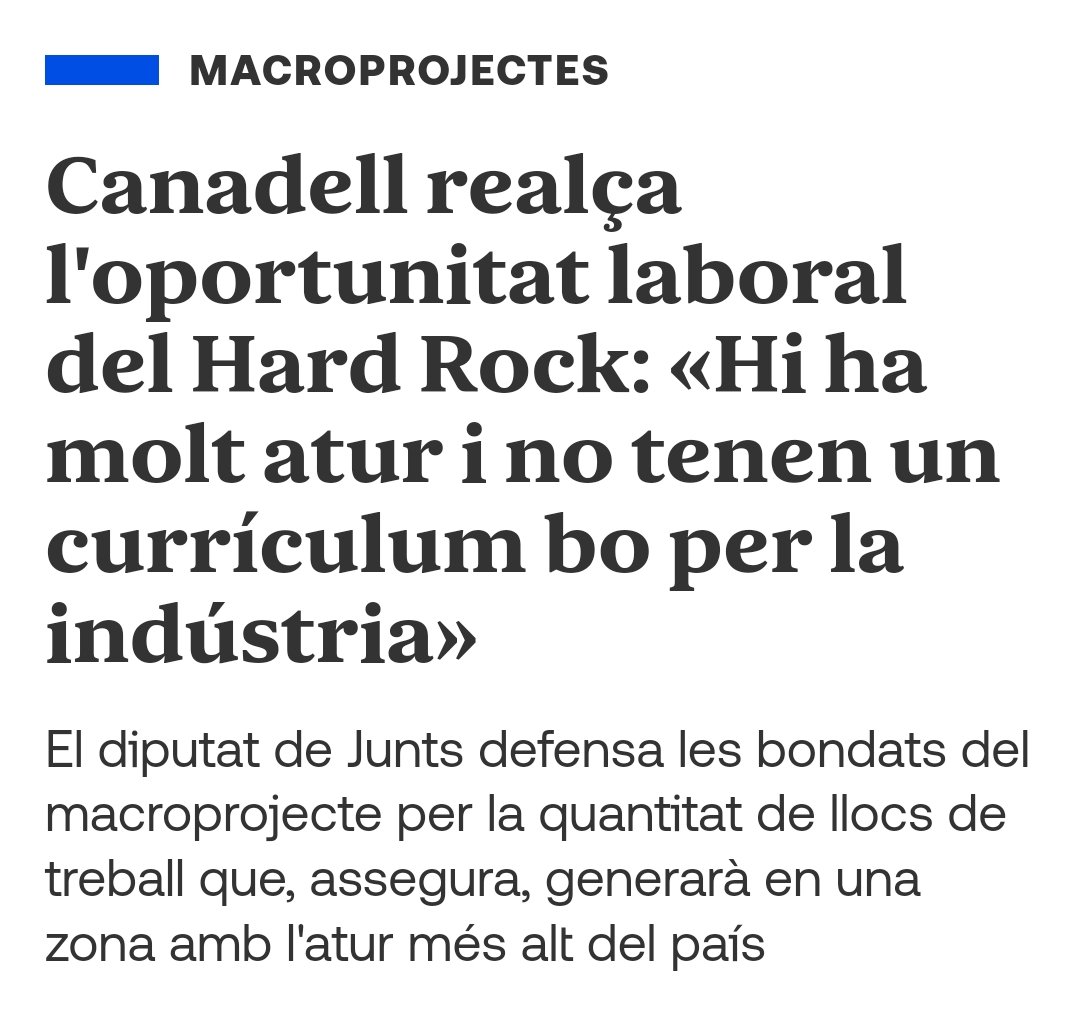 Gràcies <a href="/jcanadellb/">Joan Canadell</a> per tractar a la gent del #CampdeTarragona d'imbècils. A sobre que ens voleu imposar un projecte que no té cap tipus de sentit, un model que genera precarietat laboral i que no beneficia en res a la gent, ens has d'insultar i menysprear. Molt indignat 😡