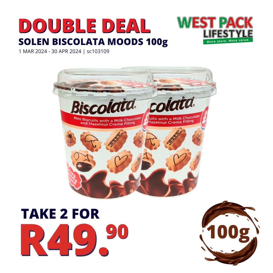 westpackstores's tweet image. LOVE CHOCOLATE?
YOU'LL LOVE 'EM 🍫 😋 

It's March Madness at #WestPackLifestyle. Take 2️⃣  Solen Biscolata Mood Tubs with crispy biscuit with cream chocolate inside. They are amaaaazing ⬇️  westpacklifestyle.co.za