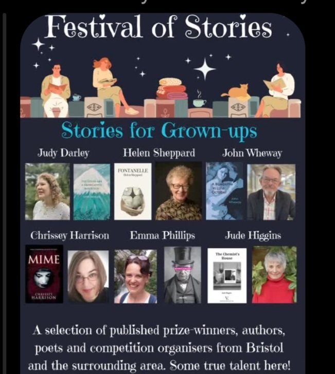 Helen Sheppard (@helensheppard7) on Twitter photo It's all about Stoies...
Bristol Festival of Stories Saturday 9th March @sparks Broadmead Bristol.
I'm excited to be sharing a few poems. See you there. X
<a href="/JudyDarley/">Judy Darley</a> <a href="/judehwriter/">Jude Higgins</a>
#stories
#WritingCommunity
#poetry
#Bristolfestivalstories
#storytelling It's all about Stoies...
Bristol Festival of Stories Saturday 9th March @sparks Broadmead Bristol.
I'm excited to be sharing a few poems. See you there. X
<a href="/JudyDarley/">Judy Darley</a> <a href="/judehwriter/">Jude Higgins</a>
#stories
#WritingCommunity
#poetry
#Bristolfestivalstories
#storytelling