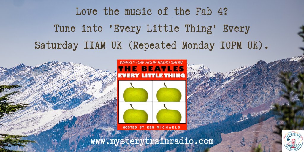 #KenMichaels hosts 'Every Little Thing'... just after 11AM (UK) @ mysterytrainradio.com. This weeks show to include an instrumental cover of a Beatles song, a tribute to a great musician that we lost in 2023, and a set of earlier takes of Beatles & Solo-Beatles songs! #Beatles