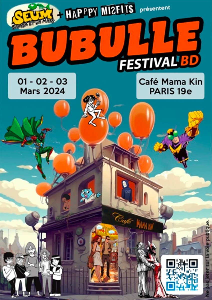 Faites un tour ce weekend au Bubulle Festival (Paris 19e) avec @happymisfitspub ! | Les détails : comicsblog.fr/47650-Faites_u…
