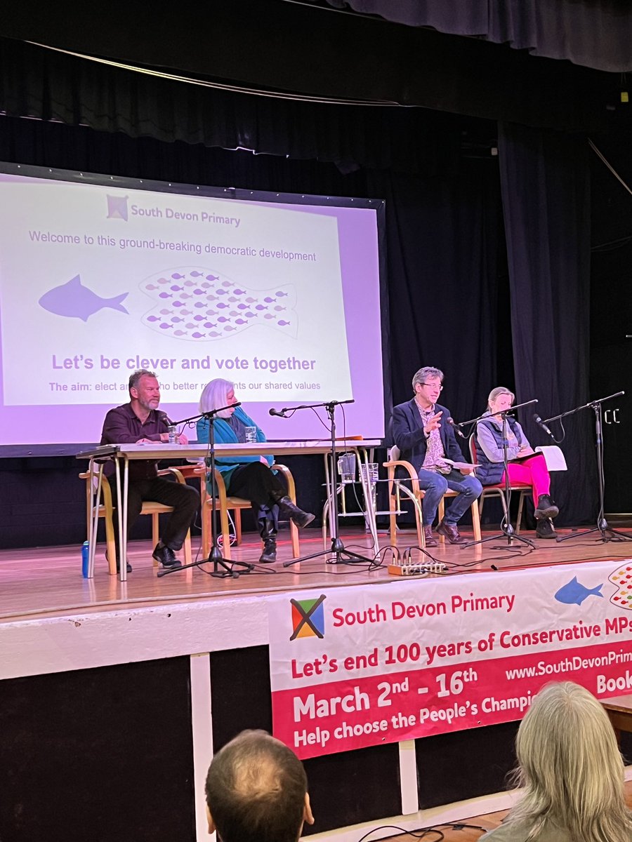 SDevonPrimary's tweet photo. The Totnes constituency is a ‘progressive tragedy’. 

Most of us don’t want a Conservative to represent us, but that’s what we’ve had for nearly a century!

The Totnes primary is underway!

#PoliticalPrimary #totnes #politics https://t.co/C1gAULdRAV