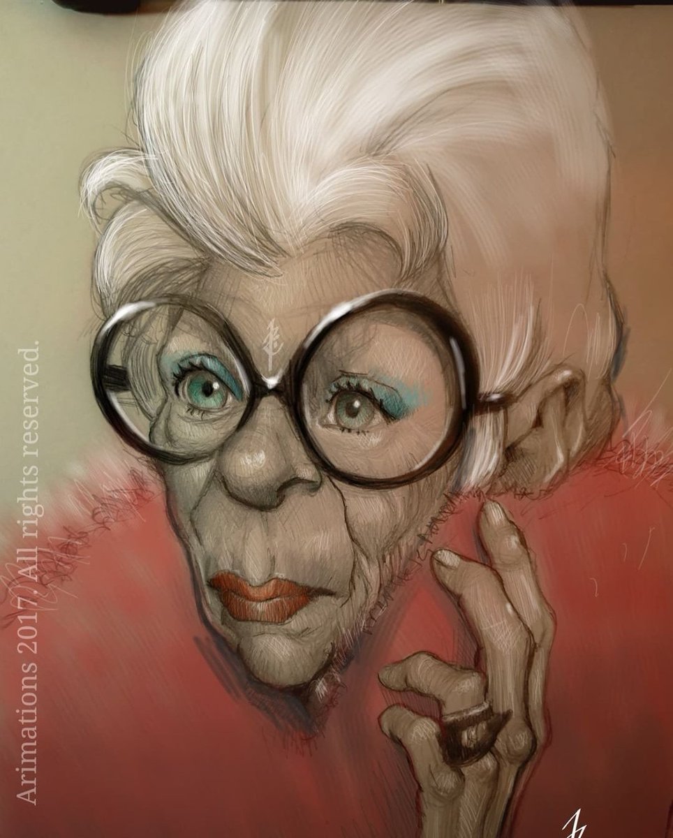 arimations's tweet photo. DEP #irisapfel
Dibujos a #lápiz de hace años de esta gran diseñadora.
#Arimations #Aricatura #caricatura #caricature #sketch #boceto #bostezo #diseño #moda #arte #preta #preaporter #paris #ny #london #Milan #designer #design #icon #fashion https://t.co/prc02cVNBt