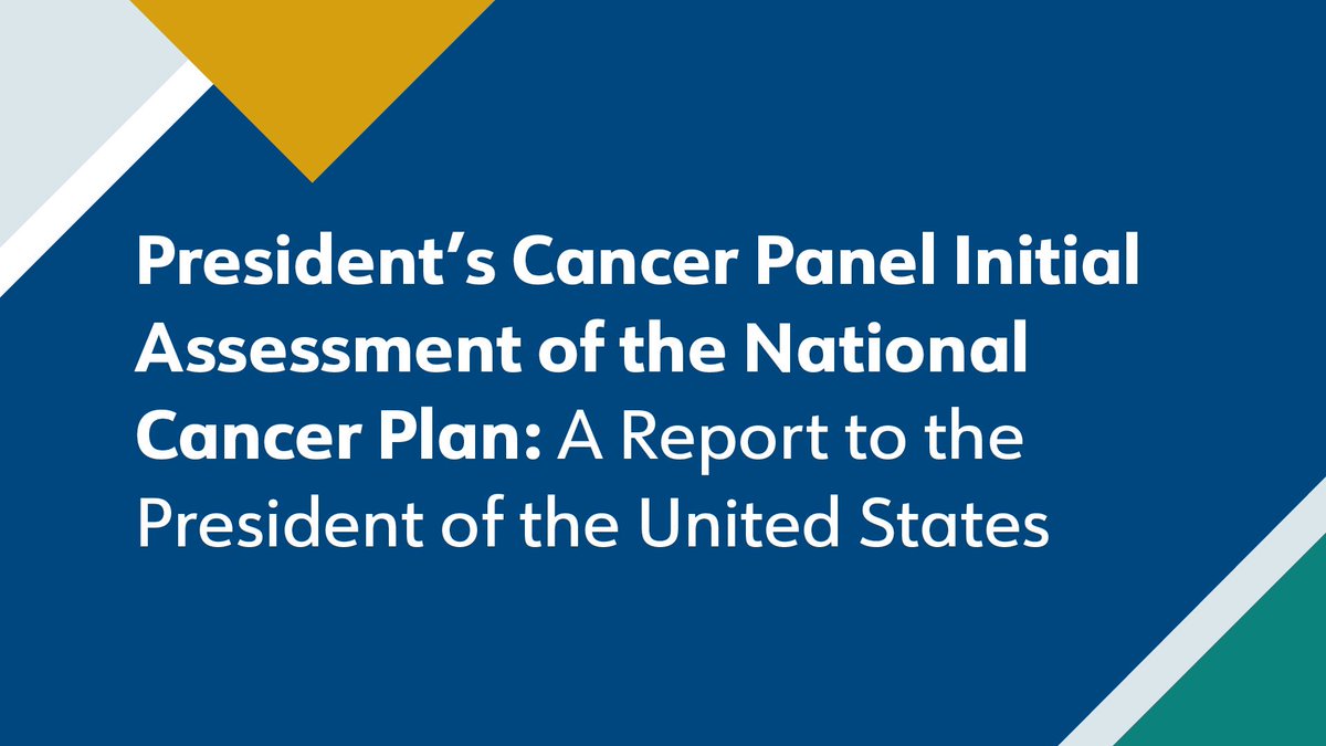 Just released: Report to @POTUS from @PresCancerPanel highlights recommendations in 5 priority areas to accelerate progress towards the #NationalCancerPlan goals. Read the full report here: bit.ly/42T4vBE. #Cervivor #EndCervicalCancer #Every1HasARole