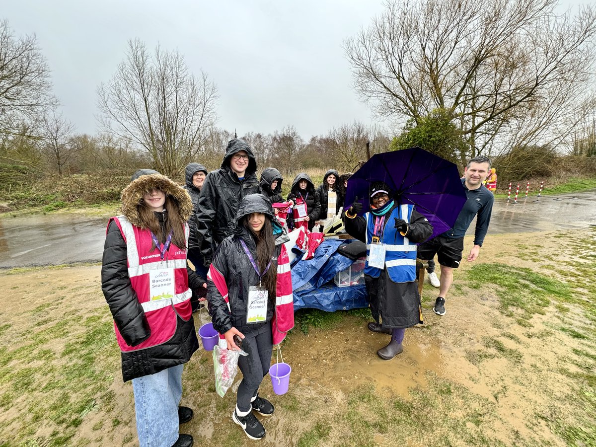 Even the world's worst downpour can't dampen our spirits.. our socks however are a different matter entirely! #loveparkrun #volunteeringislife