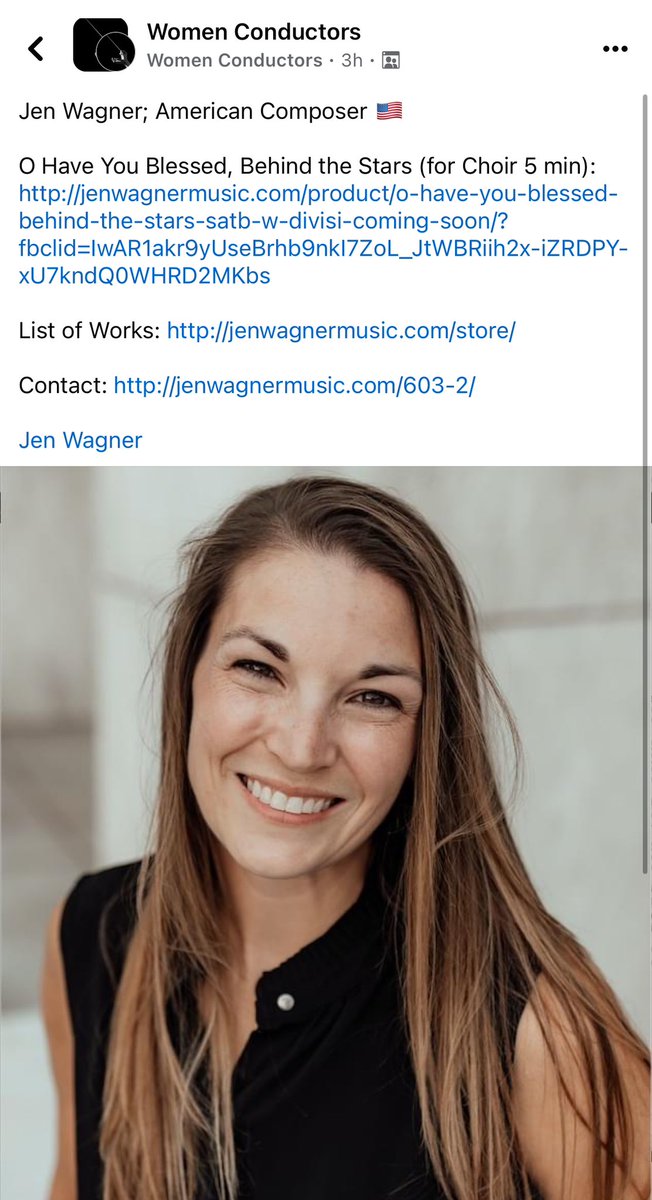 Honored to be featured by Women Conductors ❤️ thank you for your support! #womenconductors #womencomposers
