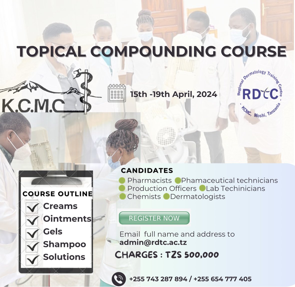 Coming this April !!!! Lets get formulating.
Register now 🤗🤗