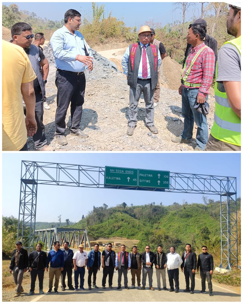 I visited KMMTTP road construction site at Zorinpui which will connect Mizoram and Bay of Bengal through Myanmar.The project has been funded by MEA Govt of India.